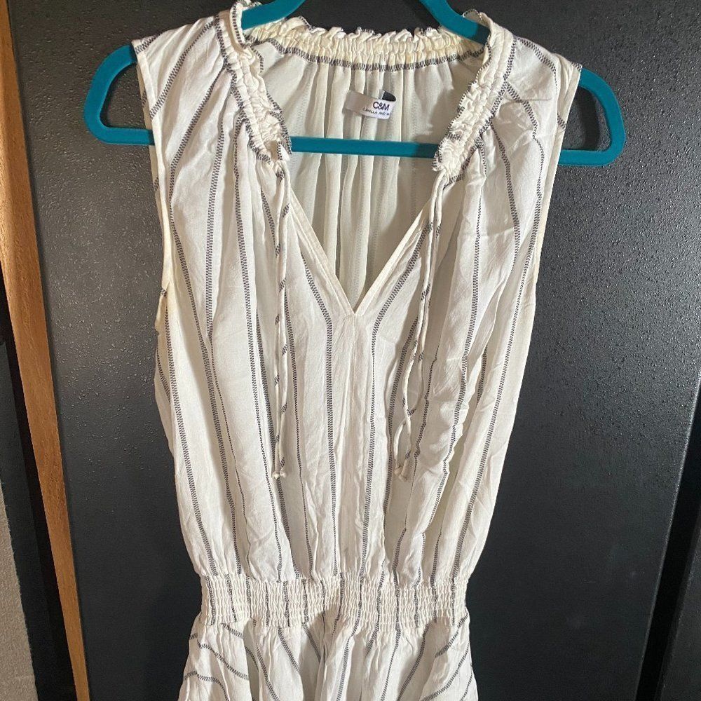 CAMILLA AND MARC WHITE AND BLACK DRESS SIZE SMALL - Picture 4 of 9